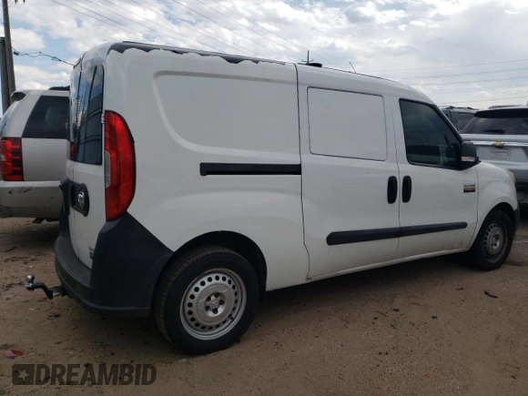 2016 Ram ProMaster City Cargo Tradesman with VIN ZFBERFATXG6B76090, listed as a Copart auction lot 70745034 with 123,982 mi miles and Salvage Title. Bid and sale history available at DreamBid. Image 3.