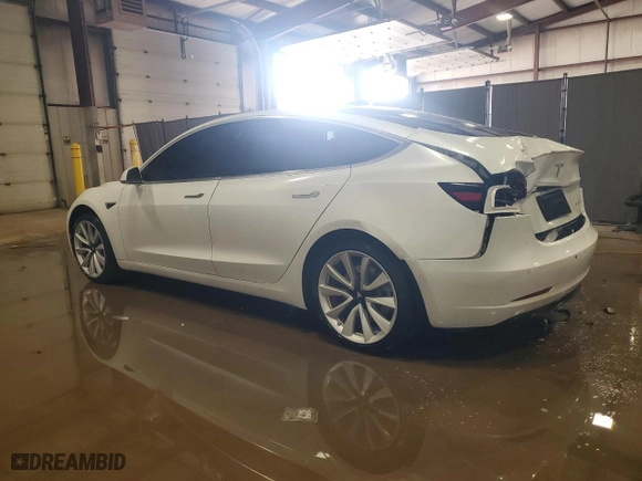 2019 Tesla Model 3 Long Range with VIN 5YJ3E1EB3KF494308, listed as a Copart auction lot 47875255 with 81,765 mi miles and Salvage Title. Bid and sale history available at carsss.com. Image 2.