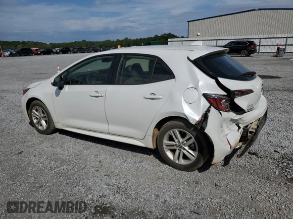 2021 Toyota Corolla Hatchback SE with VIN JTNB4MBE3M3131954, listed as a Copart auction lot 69966354 with 26,789 mi miles and Salvage Title. Bid and sale history available at carsss.com. Image 2.