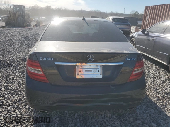 2012 Mercedes-Benz C 300 Sport with VIN WDDGF8BB0CR199261, listed as a Copart auction lot 46902915 with 105,329 mi miles and Salvage title. Bid and sale history available at DreamBid. Image 6.