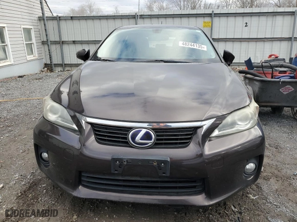 2011 Lexus CT 200h with VIN JTHKD5BH6B2039081, listed as a Copart auction lot 48244135 with 0 miles and Clean Title. Bid and sale history available at carsss.com. Image 5.