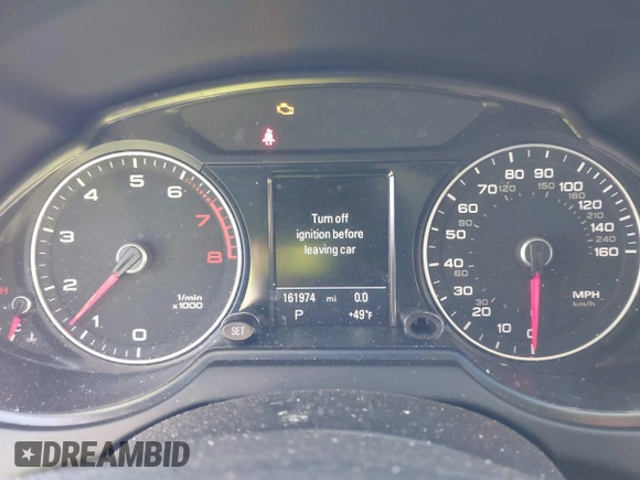 2014 Audi Q5 Premium Plus with VIN WA1LFAFP5EA123679, listed as a IAAI auction lot 40838862 with 161,974 mi miles. Bid and sale history available at carsss.com. Image 7.