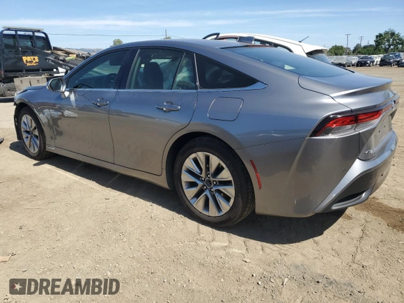 2021 Toyota Mirai XLE with VIN JTDAAAAA8MA002691, listed as a Copart auction lot 57181465 with 29,313 mi miles and Salvage title. Bid and sale history available at DreamBid. Image 2.