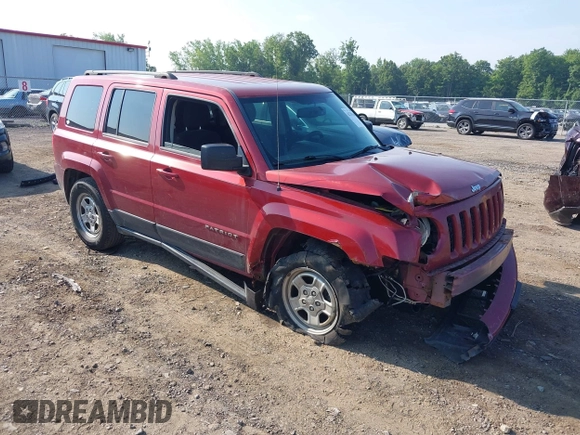 2014 Jeep Patriot Sport with VIN 1C4NJPBA8ED691750, listed as a IAAI auction lot 42739360 with 164,870 mi miles and . Bid and sale history available at DreamBid. Image 1.