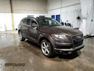 2014 Audi Q7 3.0T S line Prestige with VIN WA1DGAFE3ED012689, listed as a Copart auction lot 43866845 with 0 mi miles and Salvage Title. Bid and sale history available at carsss.com. Image 14.