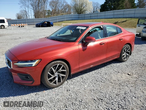 2020 Volvo S60 Momentum with VIN 7JR102FK8LG056791, listed as a Copart auction lot 48319515 with 37,640 mi miles and Salvage Title. Bid and sale history available at carsss.com. Image 1.