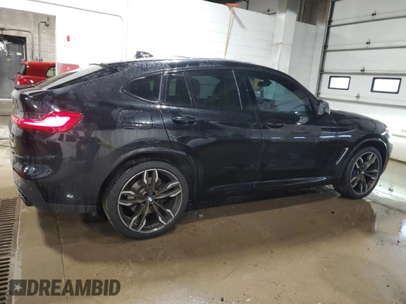 2020 BMW X4 M40i with VIN 5UX2V5C07L9B70294, listed as a Copart auction lot 47483825 with 62,407 mi miles and Salvage title. Bid and sale history available at DreamBid. Image 3.