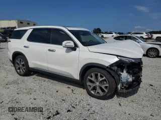 2022 Hyundai Palisade SEL with VIN KM8R4DHE1NU455583, listed as a Copart auction lot 57660355 with 43,705 mi miles and Salvage title. Bid and sale history available at DreamBid. Image 4.