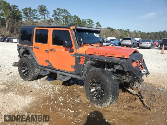 2015 Jeep Wrangler Unlimited Rubicon Hard Rock z VIN 1C4HJWFG7FL690098, wystawiony jako Copart lot #47431555 z przebiegiem 95 138 mil mil oraz Szkoda całkowita • Salvage title. Historia ofert i sprzedaży dostępna na DreamBid. Obrazek 4.