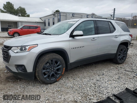 2021 Chevrolet Traverse RS with VIN 1GNERJKW7MJ244531, listed as a Copart auction lot 86111074 with 72,342 mi miles and Salvage Title. Bid and sale history available at carsss.com. Image 1.