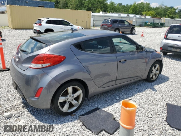 2014 Hyundai Veloster RE:FLEX with VIN KMHTC6AD2EU184412, listed as a Copart auction lot 62874805 with Not provided miles and Salvage title. Bid and sale history available at DreamBid. Image 3.