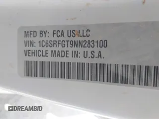 2022 Ram 1500 Tradesman с VIN 1C6SRFGT9NN283100, выставлен на аукционе IAAI как лот 42114577 с пробегом 119 361 миль миль и . История ставок и продаж доступна на DreamBid. Изображение 8.