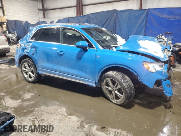 2019 Audi Q3 S line Premium Plus with VIN WA1EECF37K1067325, listed as a Copart auction lot 41913895 with 44,397 mi miles and Salvage Title. Bid and sale history available at carsss.com. Image 4.