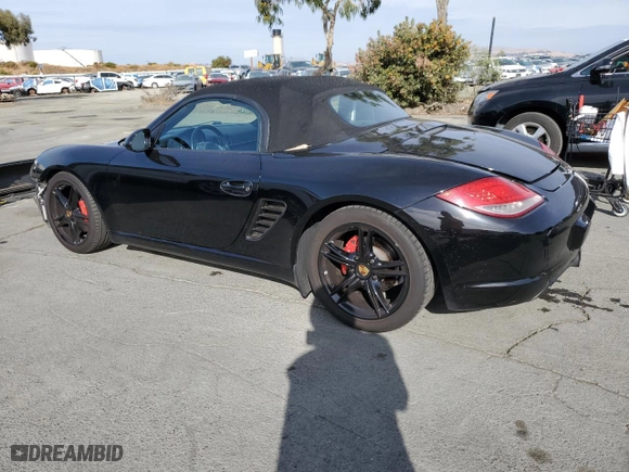2009 Porsche Boxster S with VIN WP0CB29869U730450, listed as a Copart auction lot 78585854 with 75,100 mi miles and Salvage Title. Bid and sale history available at carsss.com. Image 2.