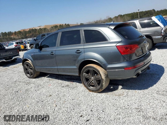2015 Audi Q7 3.0T S line Prestige with VIN WA1DGAFE0FD012991, listed as a Copart auction lot 46693545 with 154,427 mi miles and Salvage Title. Bid and sale history available at carsss.com. Image 2.