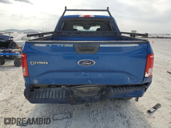 2017 Ford F-150 XL with VIN 1FTEW1CP9HKE14736, listed as a Copart auction lot 53297785 with 195,991 mi miles and Salvage Title. Bid and sale history available at carsss.com. Image 6.