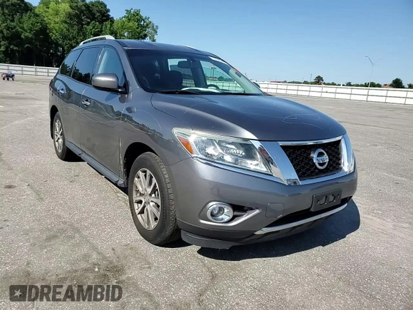 2015 Nissan Pathfinder SV with VIN 5N1AR2MM2FC716758, listed as a Copart auction lot 61843455 with 105,127 mi miles and Salvage title. Bid and sale history available at DreamBid. Image 14.