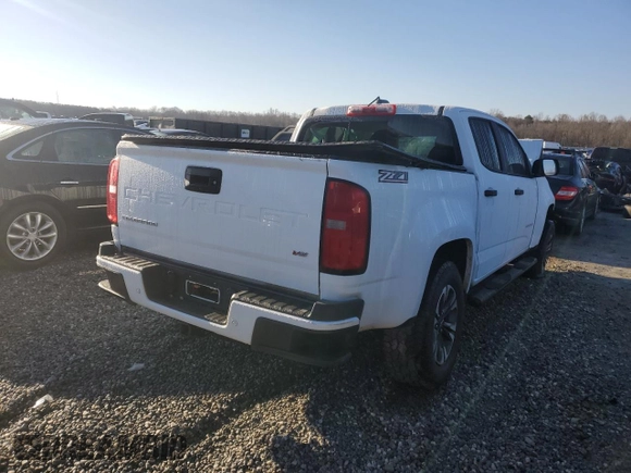 2021 Chevrolet Colorado 2WD Z71 with VIN 1GCGSDEN8M1298995, listed as a Copart auction lot 43465845 with Not provided miles and Salvage title. Bid and sale history available at DreamBid. Image 3.
