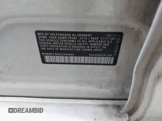 2012 Volkswagen CC Sport с VIN WVWMP7AN9CE544469, выставлен на аукционе IAAI как лот 42290492 с пробегом 144 801 миль миль и . История ставок и продаж доступна на DreamBid. Изображение 9.