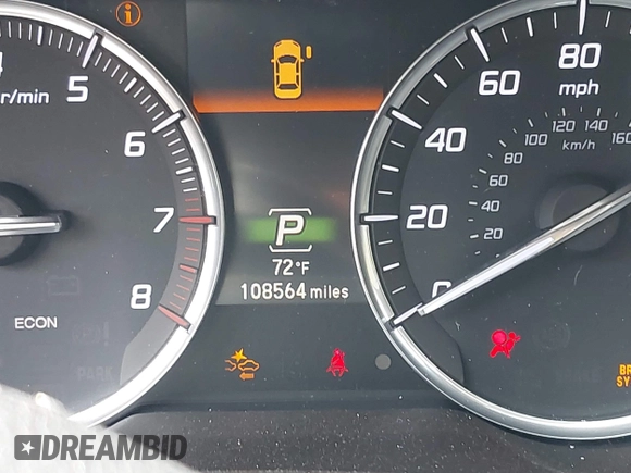 2015 Acura TLX V6 Tech with VIN 19UUB3F55FA010575, listed as a IAAI auction lot 42117562 with 108,564 mi miles. Bid and sale history available at carsss.com. Image 15.