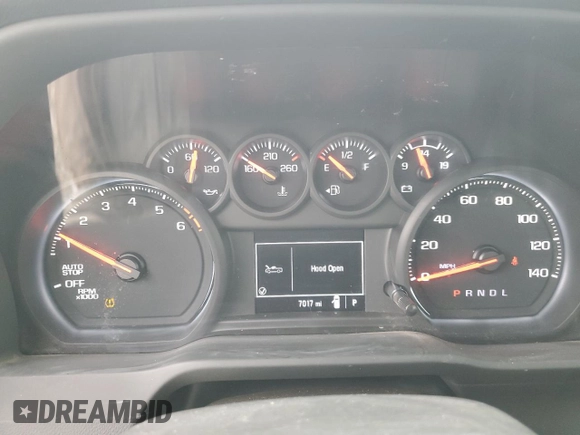 2023 Chevrolet Silverado 1500 Work Truck with VIN 3GCNAAED9PG332707, listed as a Copart auction lot 49746465 with 7,017 mi miles and Clean Title. Bid and sale history available at carsss.com. Image 9.
