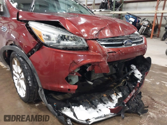 2016 Ford Escape Titanium with VIN 1FMCU9JX6GUB57497, listed as a IAAI auction lot 41375019 with 1 mi miles. Bid and sale history available at carsss.com. Image 6.