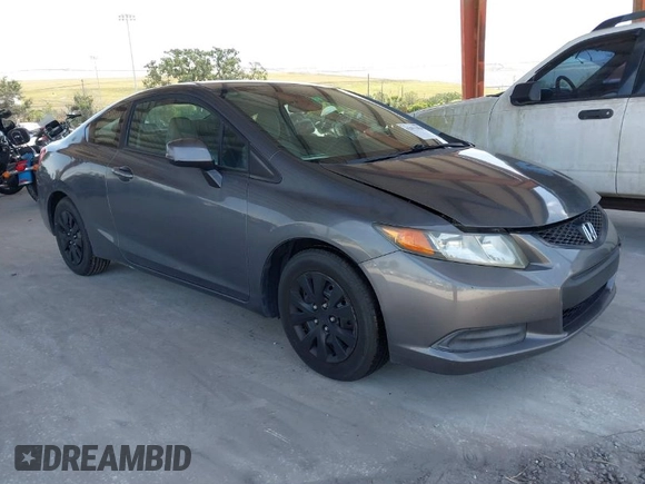 2012 Honda Civic Cpe LX with VIN 2HGFG3B52CH500405, listed as a IAAI auction lot 42091494 with 209,657 mi miles. Bid and sale history available at carsss.com. Image 1.
