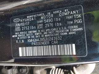 2018 Genesis G80 Sport with VIN KMHGN4JB5JU241632, listed as a IAAI auction lot 42093142 with 102,090 mi miles and . Bid and sale history available at DreamBid. Image 9.