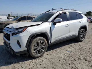 2024 Toyota RAV4 Hybrid XLE Premium with VIN JTMB6RFV6RD120633, listed as a Copart auction lot 57620825 with 28,817 mi miles and Salvage title. Bid and sale history available at DreamBid. Image 1.