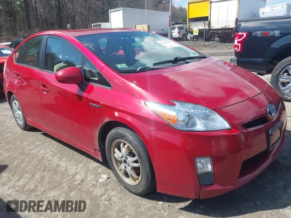 2010 Toyota Prius II with VIN JTDKN3DUXA0026700, listed as a IAAI auction lot 41869537 with 301,158 mi miles. Bid and sale history available at carsss.com. Image 1.