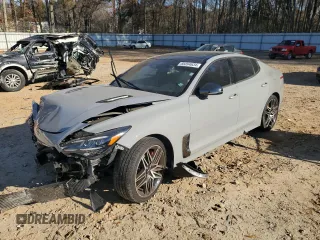 2022 Kia Stinger GT1 with VIN KNAE45LC3N6111026, listed as a Copart auction lot 85894634 with 62,011 mi miles and Salvage Title. Bid and sale history available at DreamBid. Image 1.