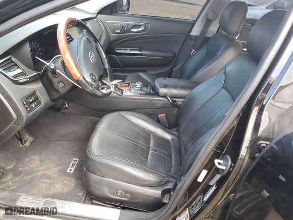 2015 Kia K900 Premium with VIN KNALU4D40F6026252, listed as a Copart auction lot 76574634 with 115,396 mi miles and Salvage Title. Bid and sale history available at carsss.com. Image 7.