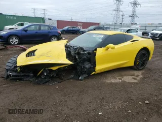 2019 Chevrolet Corvette 2LT with VIN 1G1YD2D74K5101437, listed as a Copart auction lot 85360354 with 0 mi miles and Salvage Title. Bid and sale history available at carsss.com. Image 1.