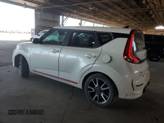 2021 Kia Soul Turbo with VIN KNDJ53AF0M7742468, listed as a Copart auction lot 76140414 with 49,340 mi miles and Salvage Title. Bid and sale history available at DreamBid. Image 2.