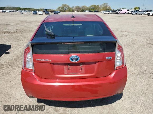 2013 Toyota Prius One with VIN JTDKN3DU0D1646227, listed as a Copart auction lot 50523035 with 178,070 mi miles and Salvage Title. Bid and sale history available at carsss.com. Image 6.