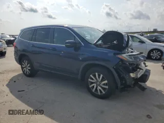 2019 Honda Pilot EX-L with VIN 5FNYF6H56KB039975, listed as a Copart auction lot 58671625 with Not provided miles and Salvage title. Bid and sale history available at DreamBid. Image 4.