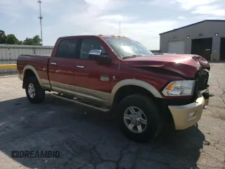 2012 Ram 2500 Laramie Longhorn with VIN 3C6UD5GL4CG225905, listed as a Copart auction lot 68752344 with 141,210 mi miles and Salvage Title. Bid and sale history available at carsss.com. Image 4.