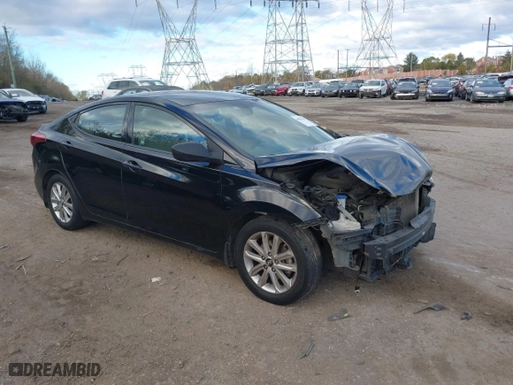 2016 Hyundai Elantra Value Edition with VIN KMHDH4AE1GU588520, listed as a IAAI auction lot 40841547 with 92,600 mi miles. Bid and sale history available at carsss.com. Image 1.