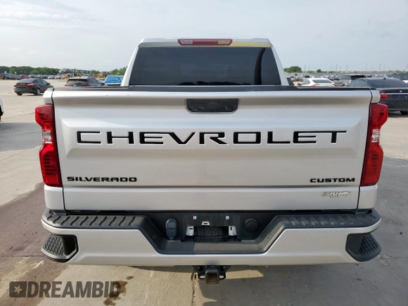 2022 Chevrolet Silverado 1500 Custom with VIN 3GCPDBEK1NG604071, listed as a Copart auction lot 54061795 with 38,961 mi miles and Salvage Title. Bid and sale history available at carsss.com. Image 6.
