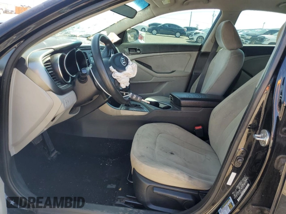 2014 Kia Optima LX with VIN 5XXGM4A71EG281270, listed as a Copart auction lot 52617445 with Not Provided miles and Salvage Title. Bid and sale history available at carsss.com. Image 7.