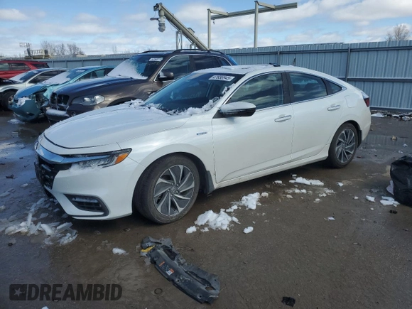 2020 Honda Insight Touring z VIN 19XZE4F93LE002908, wystawiony jako Copart lot #47656945 z przebiegiem 89 175 mil mil oraz Szkoda całkowita • Salvage title. Historia ofert i sprzedaży dostępna na DreamBid. Obrazek 1.