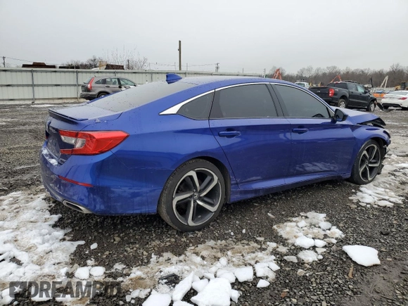 2018 Honda Accord Sedan Sport 1.5T with VIN 1HGCV1F3XJA193860, listed as a Copart auction lot 44686625 with 156,106 mi miles and Salvage Title. Bid and sale history available at carsss.com. Image 3.