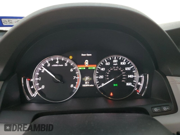 2016 Acura RLX Tech Pkg with VIN JH4KC1F52GC000193, listed as a Copart auction lot 77544644 with 182,894 mi miles and Salvage Title. Bid and sale history available at carsss.com. Image 9.