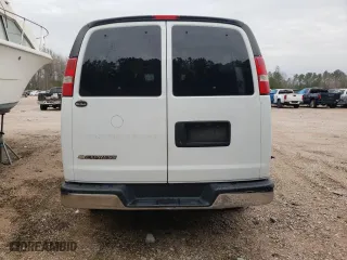 2017 Chevrolet Express Passenger LT with VIN 1GAZGPFFXH1281424, listed as a Copart auction lot 43354815 with 110,227 mi miles and Salvage Title. Bid and sale history available at carsss.com. Image 6.