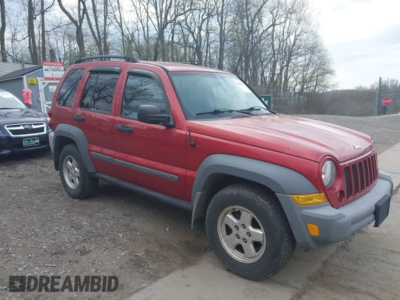2006 Jeep Liberty Sport with VIN 1J4GL48KX6W137241, listed as a IAAI auction lot 42048621 with 83,523 mi miles and . Bid and sale history available at carsss.com. Image 1.