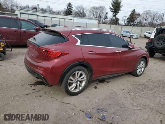 2017 Infiniti QX30 Sport with VIN SJKCH5CP7HA015657, listed as a Copart auction lot 88926715 with 999,999 mi miles and Salvage Title. Bid and sale history available at carsss.com. Image 3.
