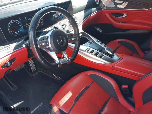 2019 Mercedes-Benz AMG GT with VIN WDD7X8KB5KA001297, listed as a IAAI auction lot 41908667 with NaN miles. Bid and sale history available at carsss.com. Image 18.