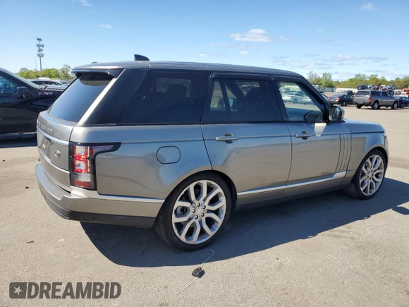 2017 Land Rover Range Rover HSE z VIN SALGS2FV4HA361723, wystawiony jako Copart lot #57104035 z przebiegiem 93 052 mil mil oraz Szkoda całkowita • Salvage title. Historia ofert i sprzedaży dostępna na DreamBid. Obrazek 3.