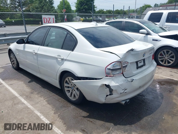 2007 BMW 3 Series 328i with VIN WBAVA33547KX83556, listed as a IAAI auction lot 42302137 with 108,686 mi miles and . Bid and sale history available at DreamBid. Image 3.