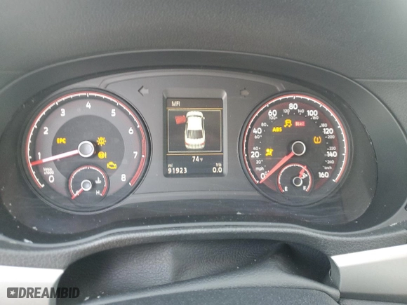2020 Volkswagen Passat 2.0T S with VIN 1VWAA7A32LC020432, listed as a Copart auction lot 77818264 with 91,923 mi miles and Non Repairable. Bid and sale history available at carsss.com. Image 9.